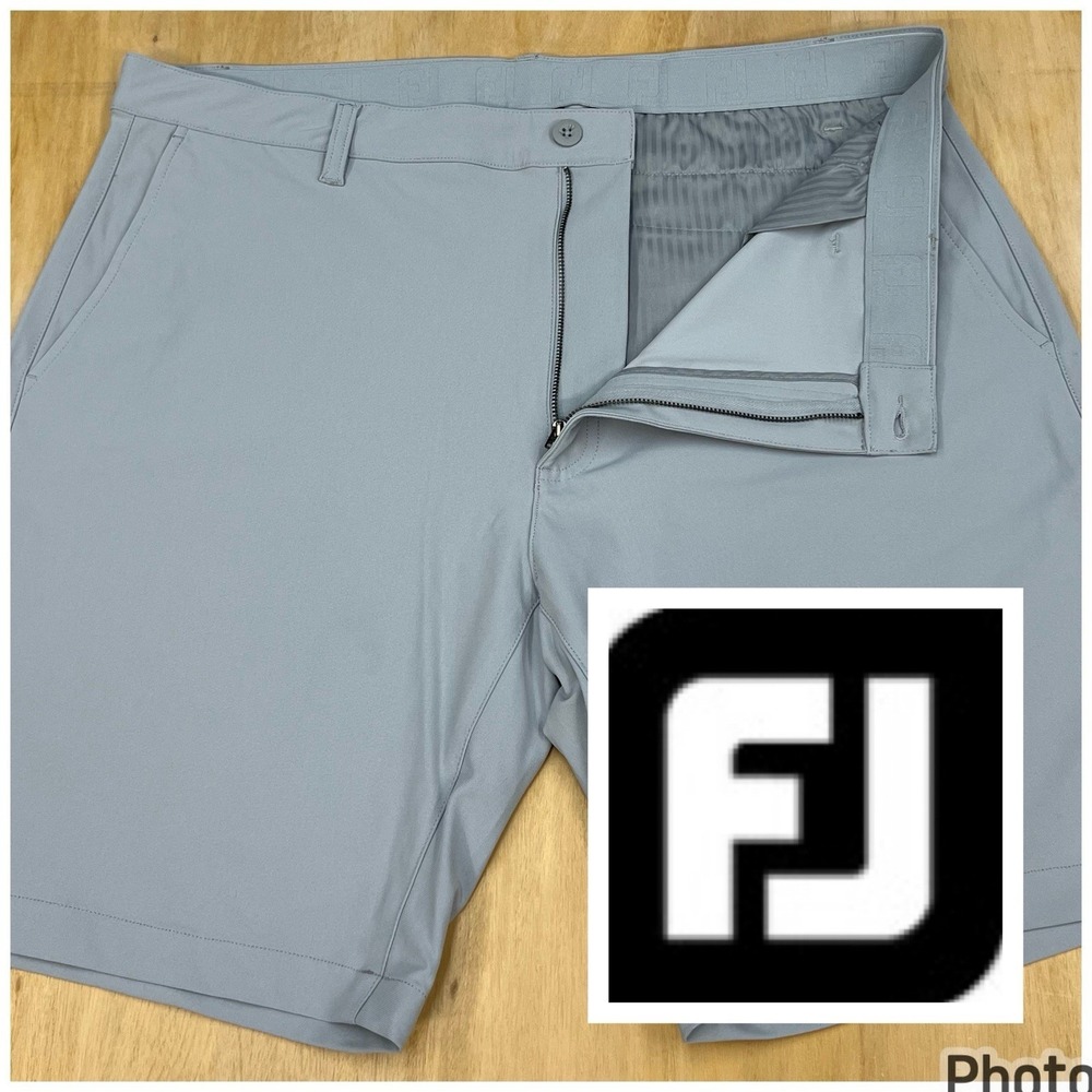 Footjoy Dormie Shorts Mens 38x9 Classic Fit Performance Golf Gray